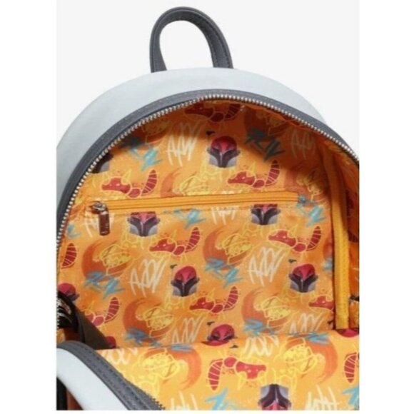 NEW 2PC Loungefly Star Wars Sabine Spray Paint Mini Backpack & Wallet Set‎ - Picture 10 of 16